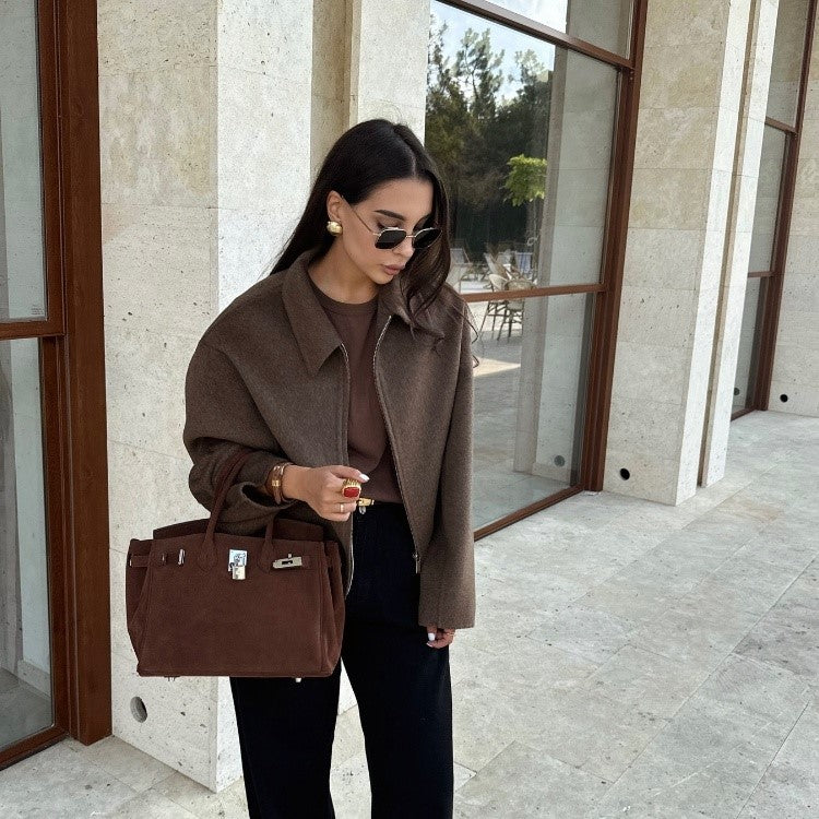 Giacca oversize di lana