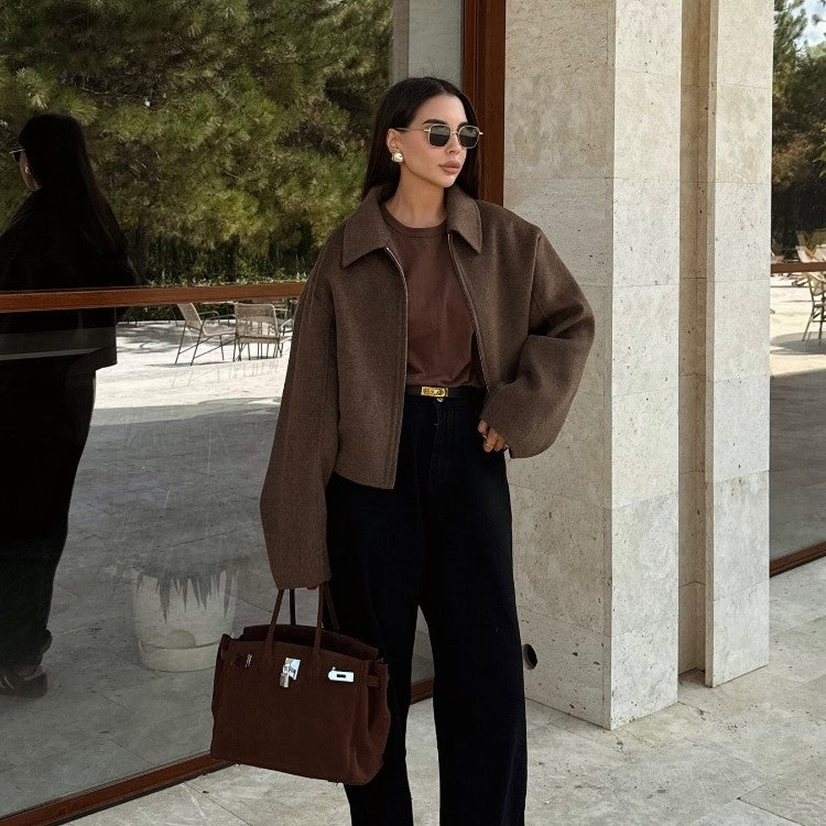 Giacca oversize di lana